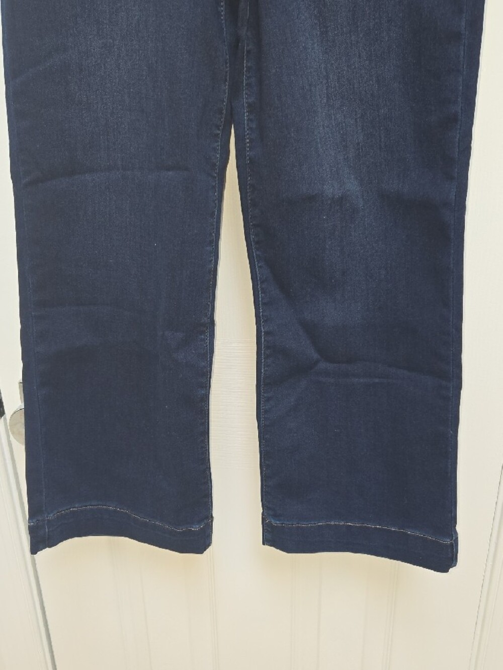 Nicole Miller Dark Blue Wide Leg Flex Denim Jeans - Picture 4 of 5